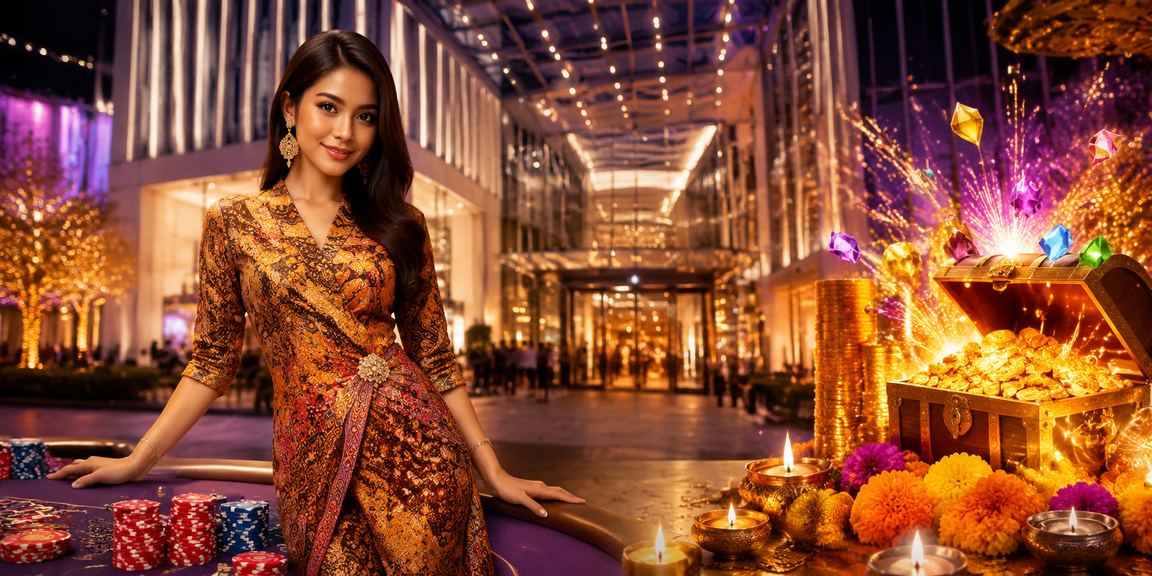 Suasana permainan kasino bergaya batik di Kuala Lumpur Malaysia