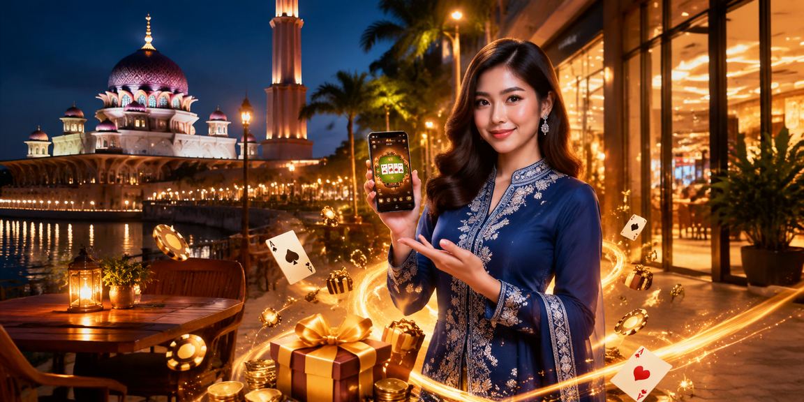 Permainan poker dan kasino bergaya baju kurung di Putrajaya Malaysia